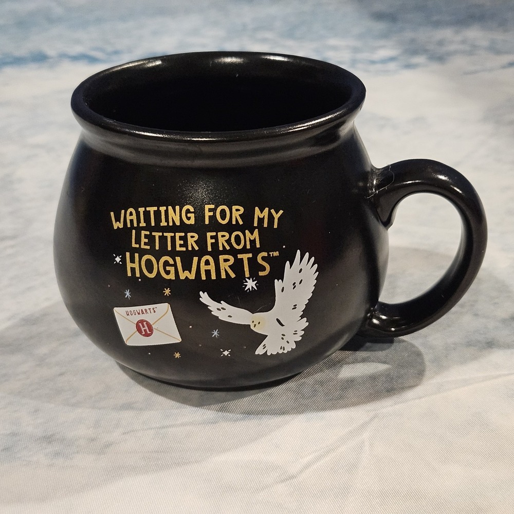 Harry Potter Hogwarts Letter Cauldron Mug Black Waiting For My Letter